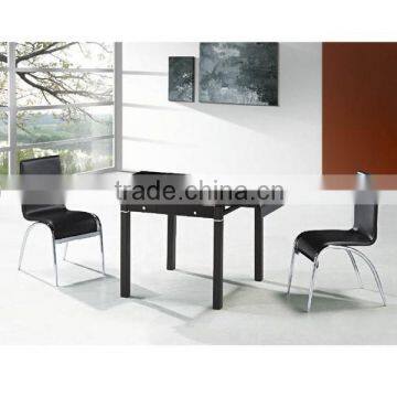 2015 TOP black tempered fancy glass coffee table