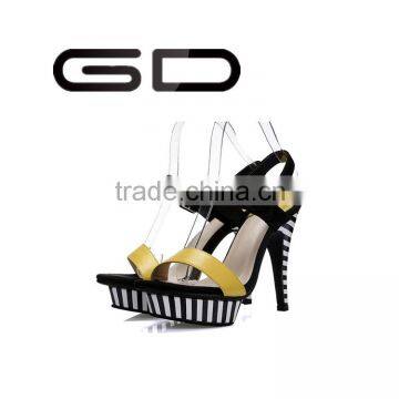 Colorant Match Summer Shoes 2016 Comfortable High Heel Sandals Latest Fashion Summer Footwear photo-3