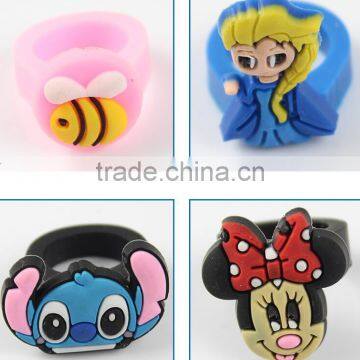 2016 carton design silicone wedding ring for girl