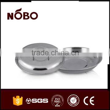 Round Plate ,stainless Steel Serving Tray for Snacks and Desserts photo-4