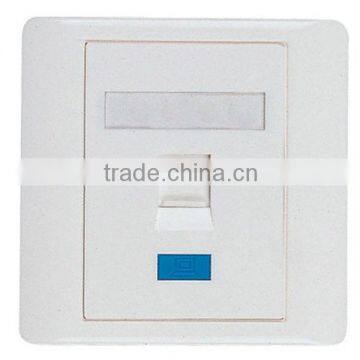 Factory Price High Quality Network Single Port RJ45 Faceplate 86 Type Wall Plate