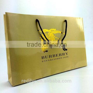 high quality luxury brand paper shopping bags