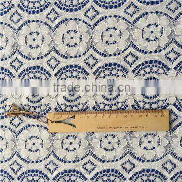 Global Elastic Fashionable Navy Blue Lace Dress Fabric photo-5