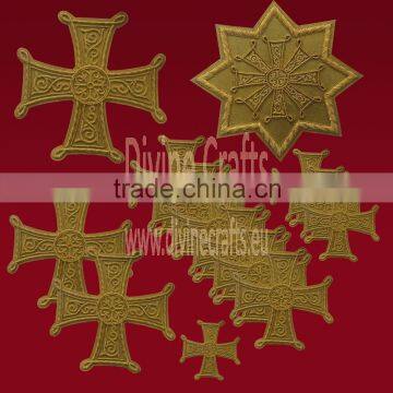 Priest Embroidered Clerical Cross Set