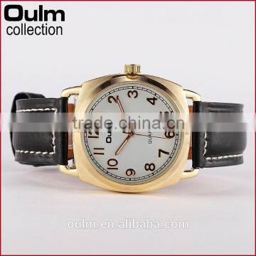 2015 Oulm New Design Wholesale Ladies Wrist Watch Leather Watch photo-2