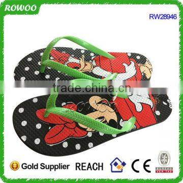 wholesale cartoon EVA sole PVC strap slippers flip flops for kids,kids cartoon slipper flip flops