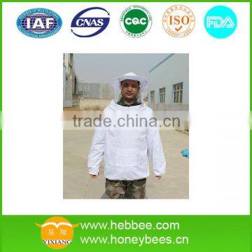 Beekeeping equipment white 100% cotton beekeeping jacket