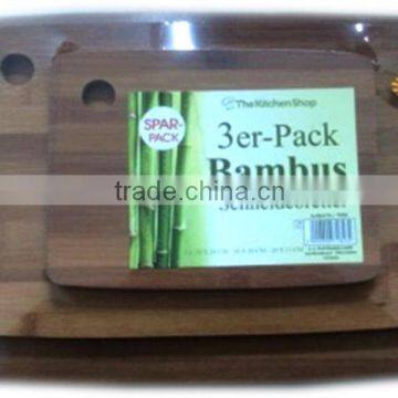 3er-pack bambus schneidebretter 3pc bamboo cutting board set