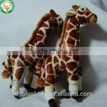 Low price brown giraffe stuffed toy