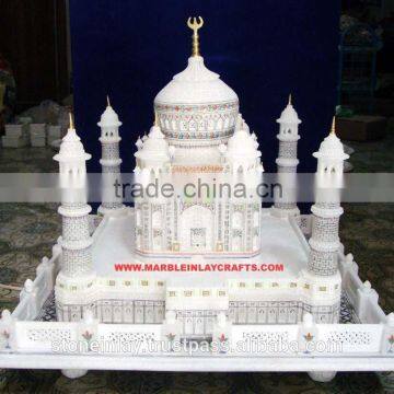 Handcrafted Marble Taj Mahal Model