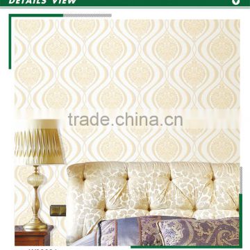 PVC Deep embossed Washable Wallpaper For Decoration