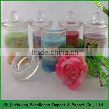 China manufacture glass jar multi color candle Nancy whatsapp:0086 15097479316