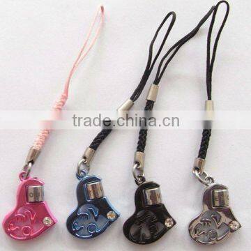 popular zinc alloy cell phone pendant