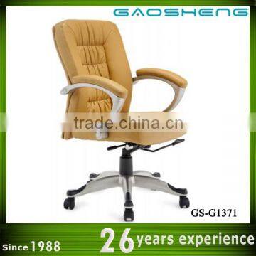 dark brown leather office chair GS-G1371 modern leather swivel chair