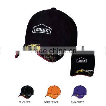 China factory 6panel customized embroidery cotton sport cap and hat