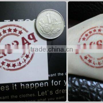 Portable safety and health tatto stamps making