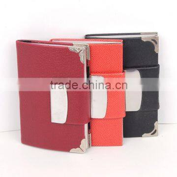 Best sale business name card holder pu leather cover