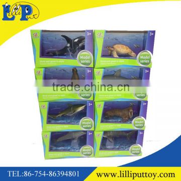 8 designs assorted high emulational infauna toy