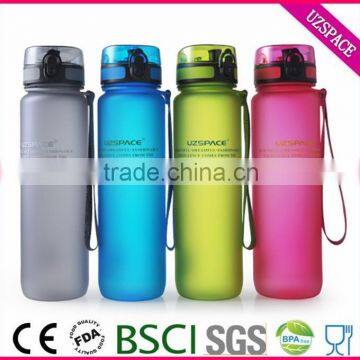 LFGB/BPA free tritan customer logo plastic water bottle 1L