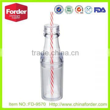 16ozAS Plastic Double Wall Juice Bottle