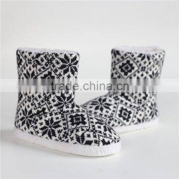 Women knit boots for indoor