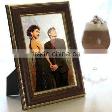 Decorative wood wedding photo frame