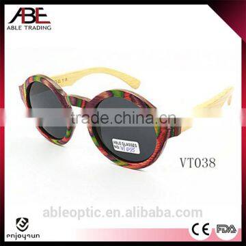 round colored 2016 classic vogue UV400 lens new design bamboo wooden polarized sunglasses wholesale                        
                                                                                Supplier's Choice