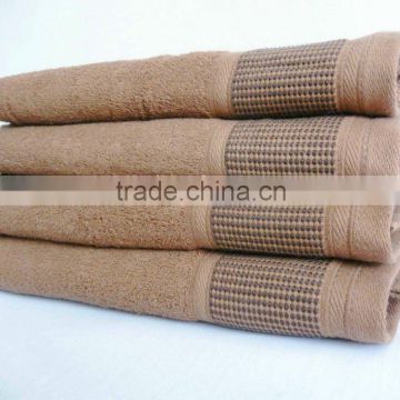 100% cotton towel with border