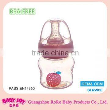 Wholesale manufacturing cute new design durable PP material feeding baby milk bottle