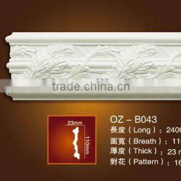 PU Carved panel moulding / classic cornice/Home&Interior decoration