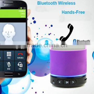 Portable S11 Mini speaker Wireless Bluetooth 3.0 HIFI speakers LED with Strong bass Support TF Card For Phones