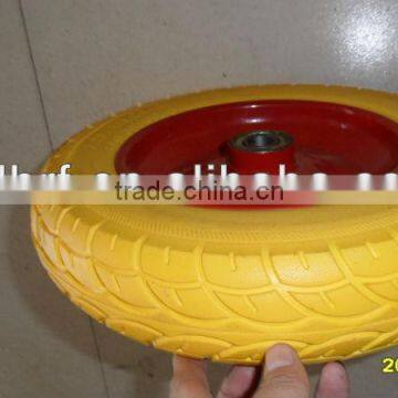 lawnmower semi pu rubber wheel PU 350-8