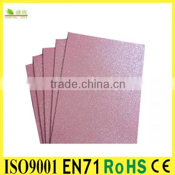 custom high quality glitter adhensive eva foam