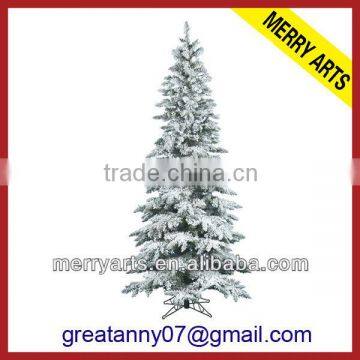 yiwu china manufacturer hot new heavy flocked slim artificial christmas tree wholeslae