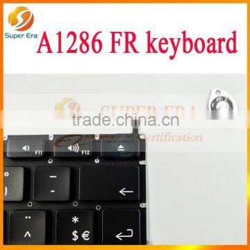 Keyboard FRANCAIS for Macbook Pro 15" A1286 2009 2010 2011 2012 Clavier FR Azerty (SUPER ERA)