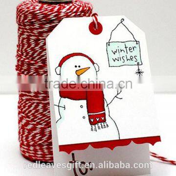 Christmas decoration custom hang tags, price tags, hanging ornament