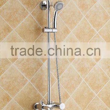 brass hard tube shower mixer set/bathroom wall mounted shower faucet