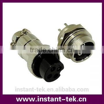 INST 4pin 4 pole 4 pin female right angle metal connector
