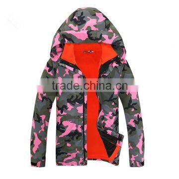 OEM cheap adults fashion camo softshell jacket in jackets