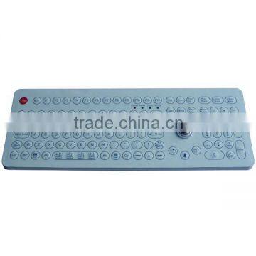 IP68 Chemical Resistance Membrane Keyboard With Trackball Mouse Combo