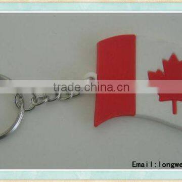 flag silicone key chain