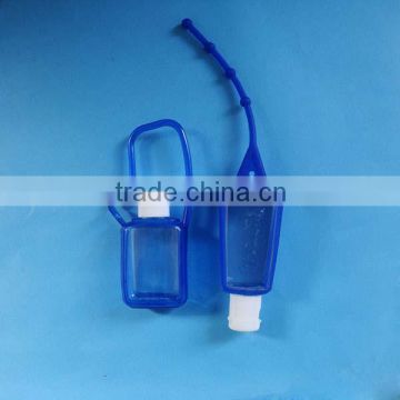 hand sanitizer silicone holder ,blue holders for 30ml clear sanitizer bottles