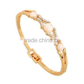 2015 new 18k Thick gold bracelet opal bracelet and diamond bracelet