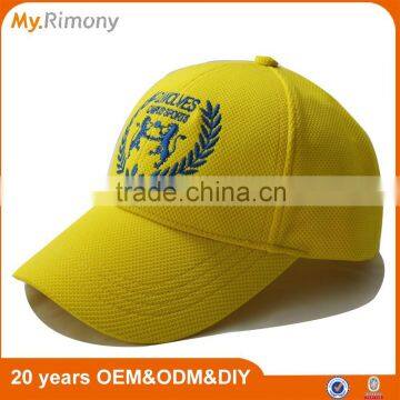 100% polyester mesh short brim embroidery sports baseball hat and cap from myrimony