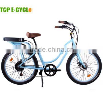 Top E-cycle Powered CE Approval Beach Cruiser Ebike With High Power