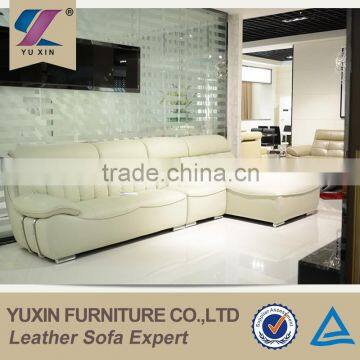 tasteful low price white luxury leather sofa