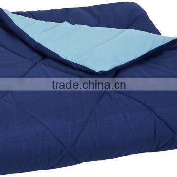 Basics Reversible Microfiber Comforter-navy blue, full/ queen