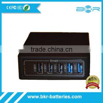 Quick Charge 2.0 5-Port USB AC Wall Travel Charger with 9V/1.6A 12V/1A output