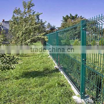 3 bends PVC coated square post wire mesh fence