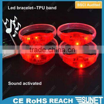 Hot Promotion Product Custom Logo TPU LED Wristband Motion Sensor photo-2